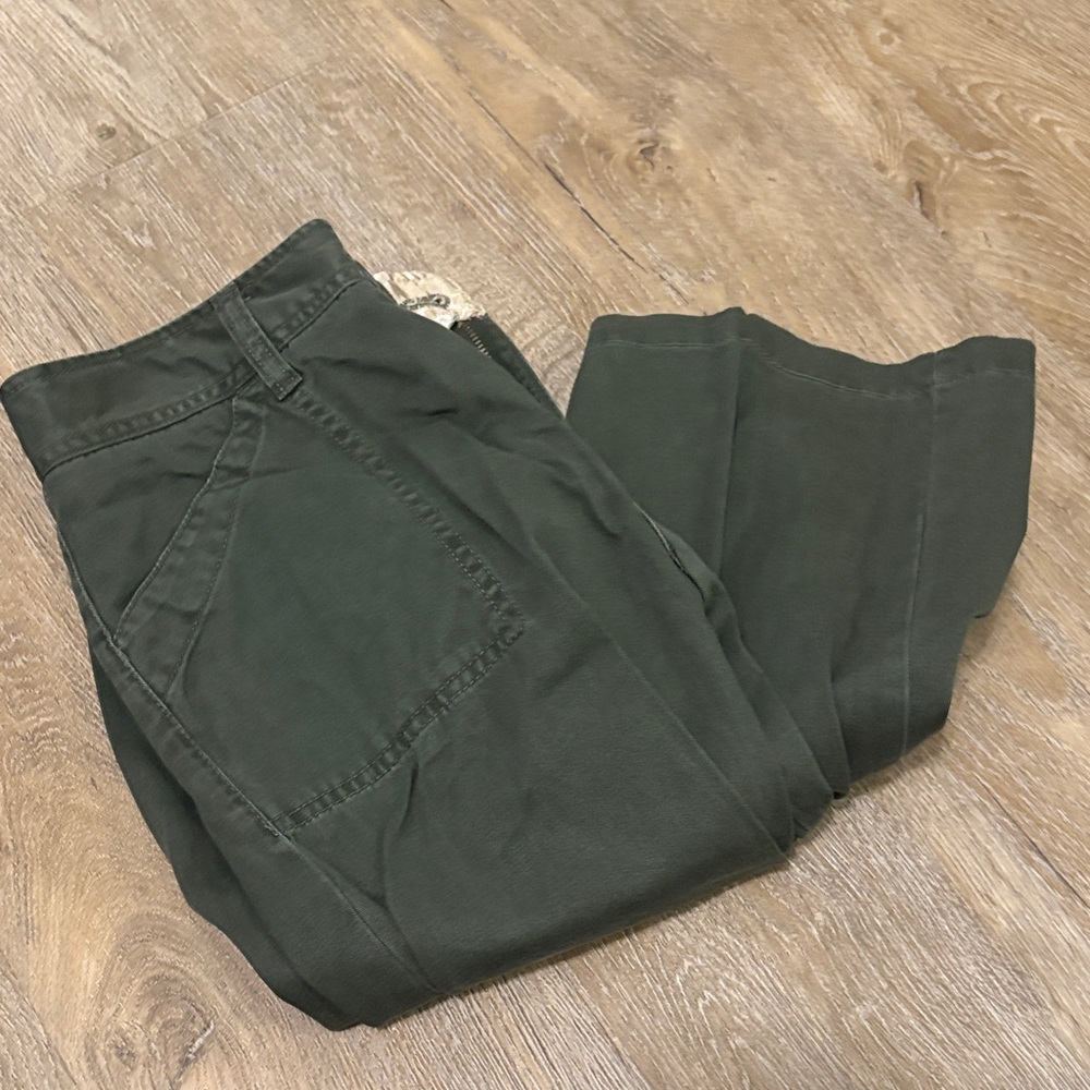 Women's Boot Cut Flare Pants - Green